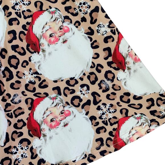 Leopard Print Santa Claus Flares - Picture 3 of 6